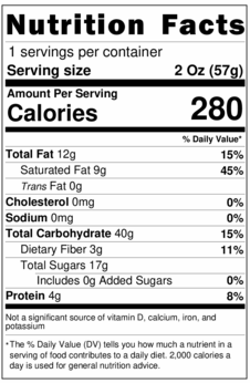 Cinnamon Maple Granola 2oz.
